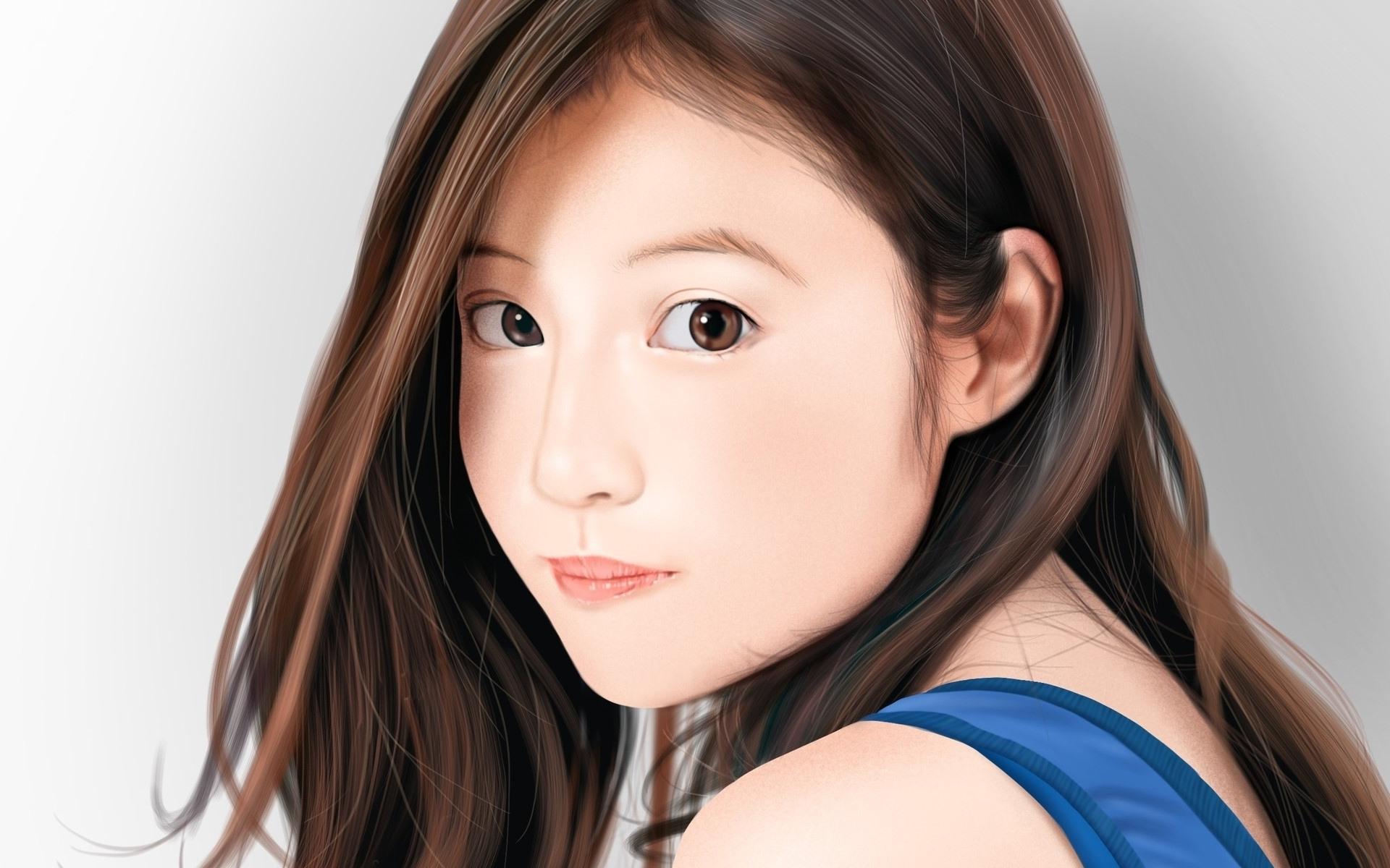 1920x1200 Wallpaper Pretty, Artwork, Japanese Actress, Imada Mio:1920x1440