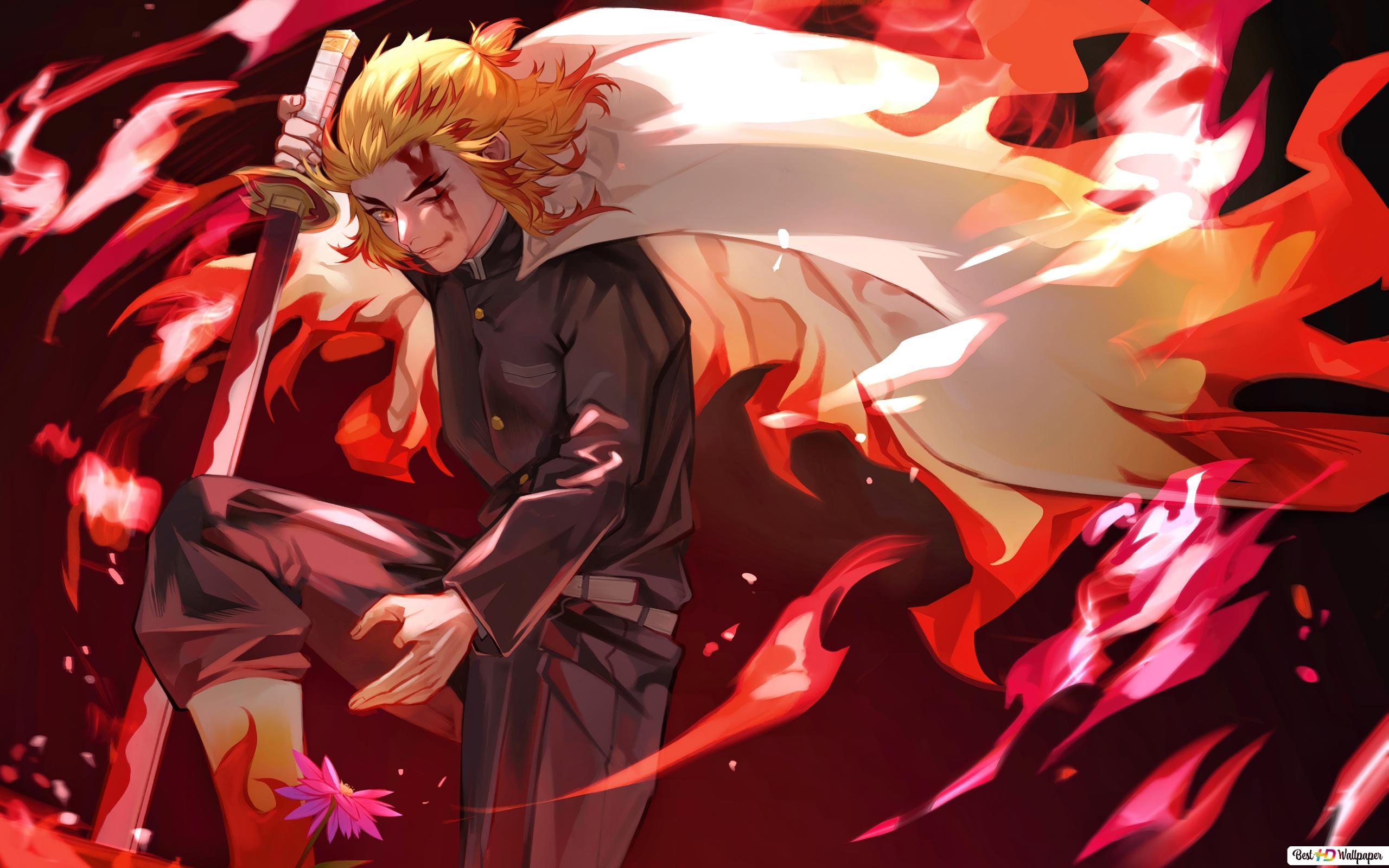 Kyojuro Rengoku Flame Hashira Demon Slayer HD 4K Wallpaper #8.2030