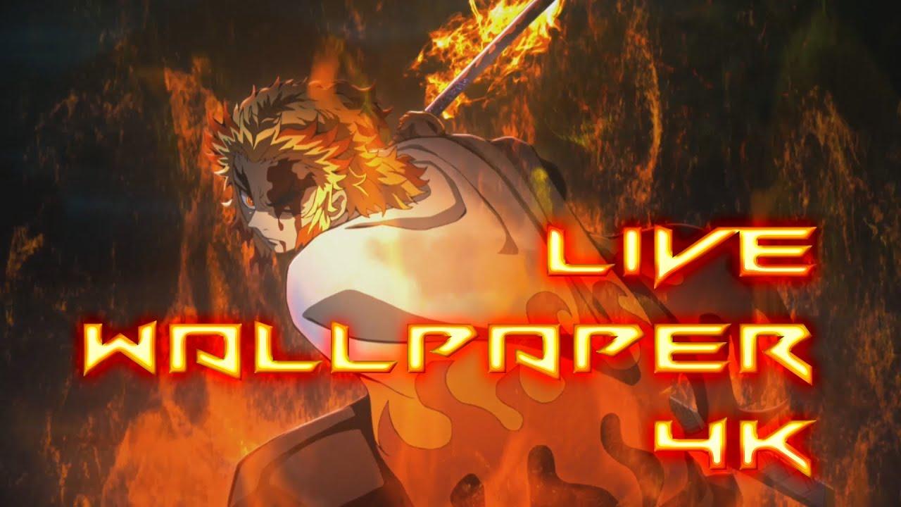 Demon Slayer: 'Kyojuro Rengoku Flame Hashira' 4K baixar papel de