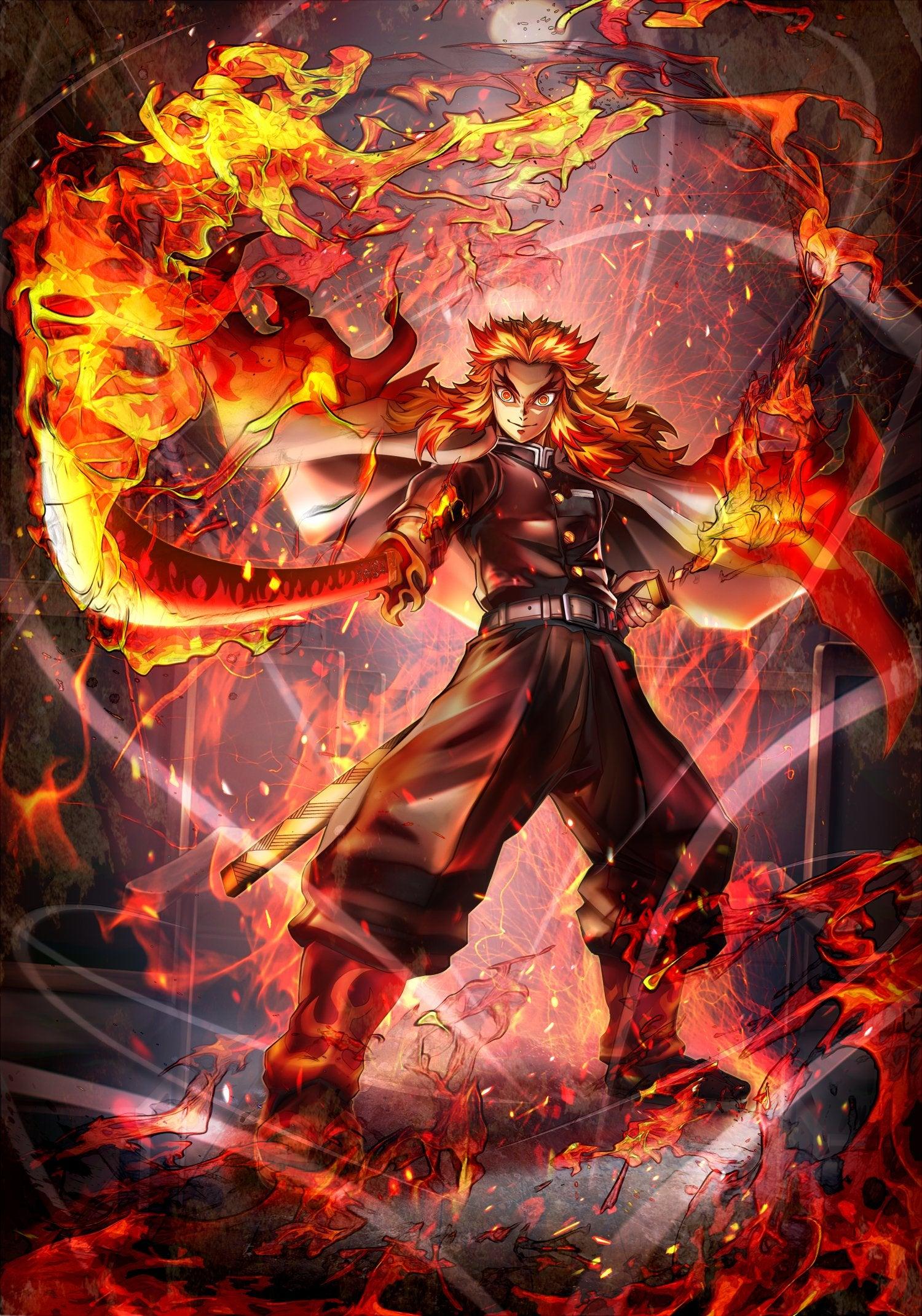 Kyojuro Rengoku Flame Hashira Wallpaper iPhone Phone 4K #9001e