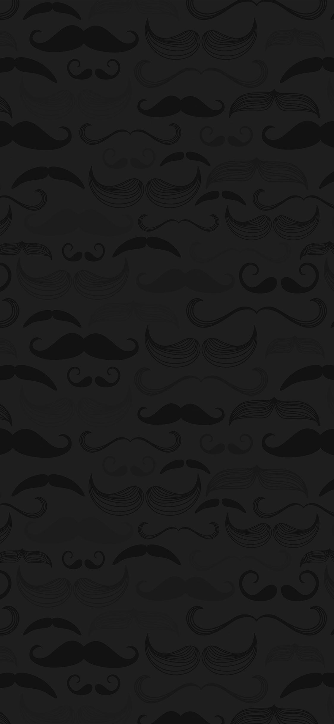 1125x2436 Hipster moustache cute patterns iPhone X Wallpaper Download. iPhone