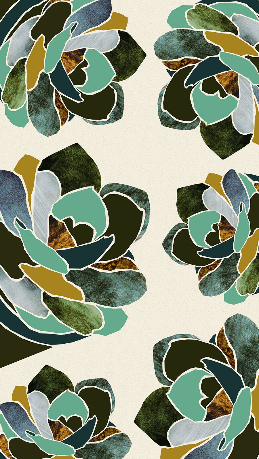 900x1592 Succulent Wallpaper