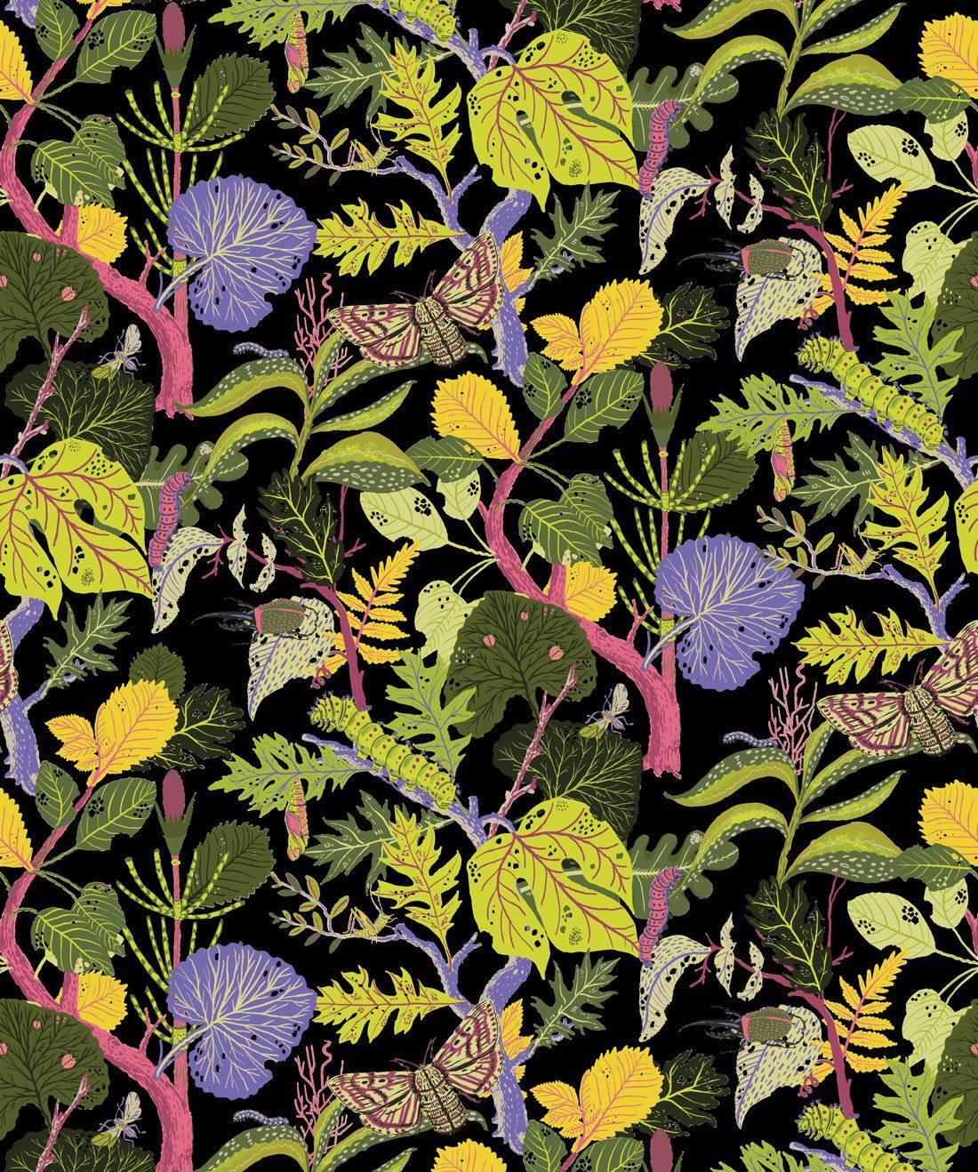 1100x1318 Free download Caterpillar Lively Botanical Wallpaper Bold Fun Milton King [1100x1318] for your Desktop, Mobile & Tablet. Explore Botanical Wallpaper