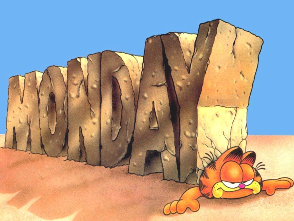1024x768 I Hate Mondays Garfield Wallpaper