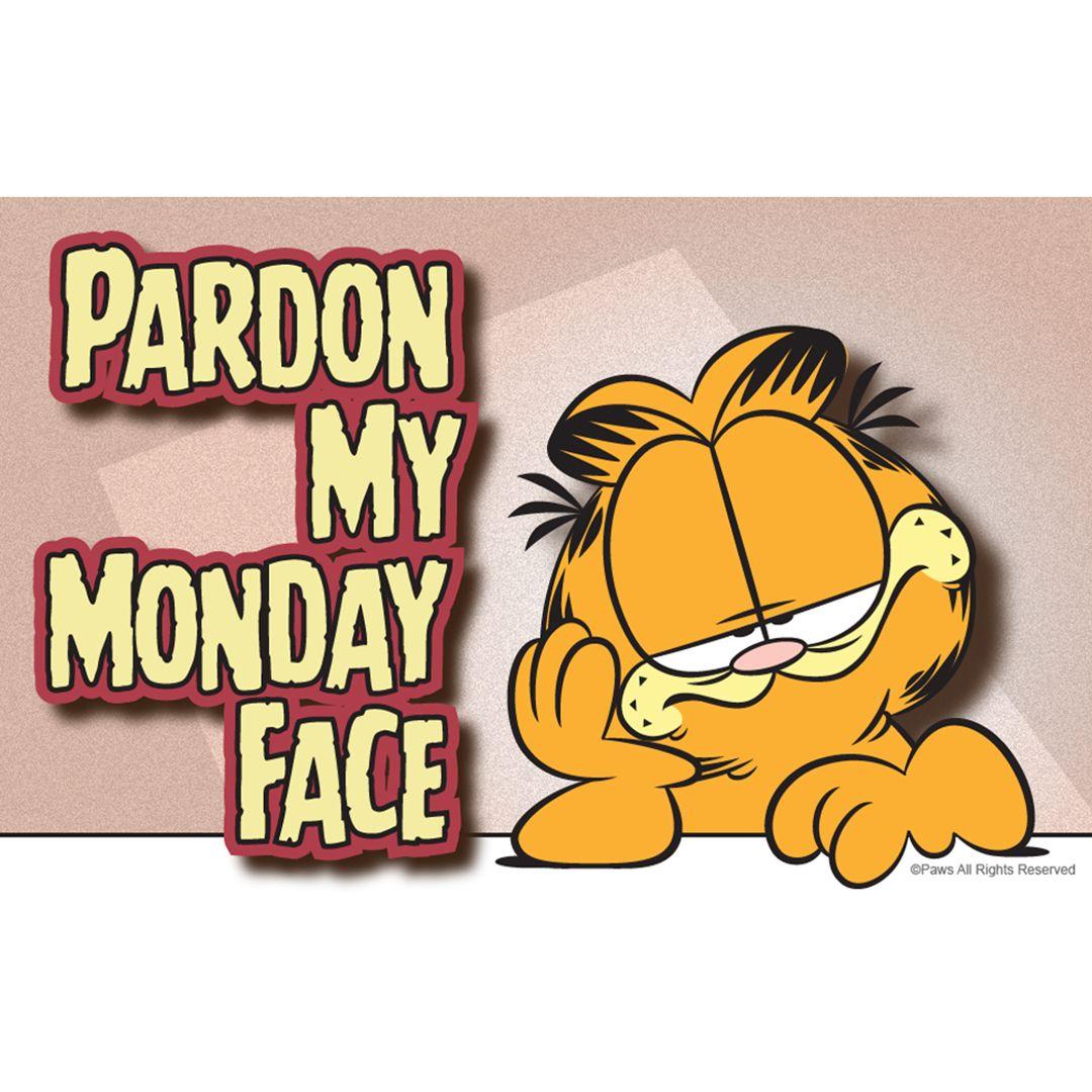 1080x1080 Pardon my Monday face. Monday face, Garfield, Garfield quotes