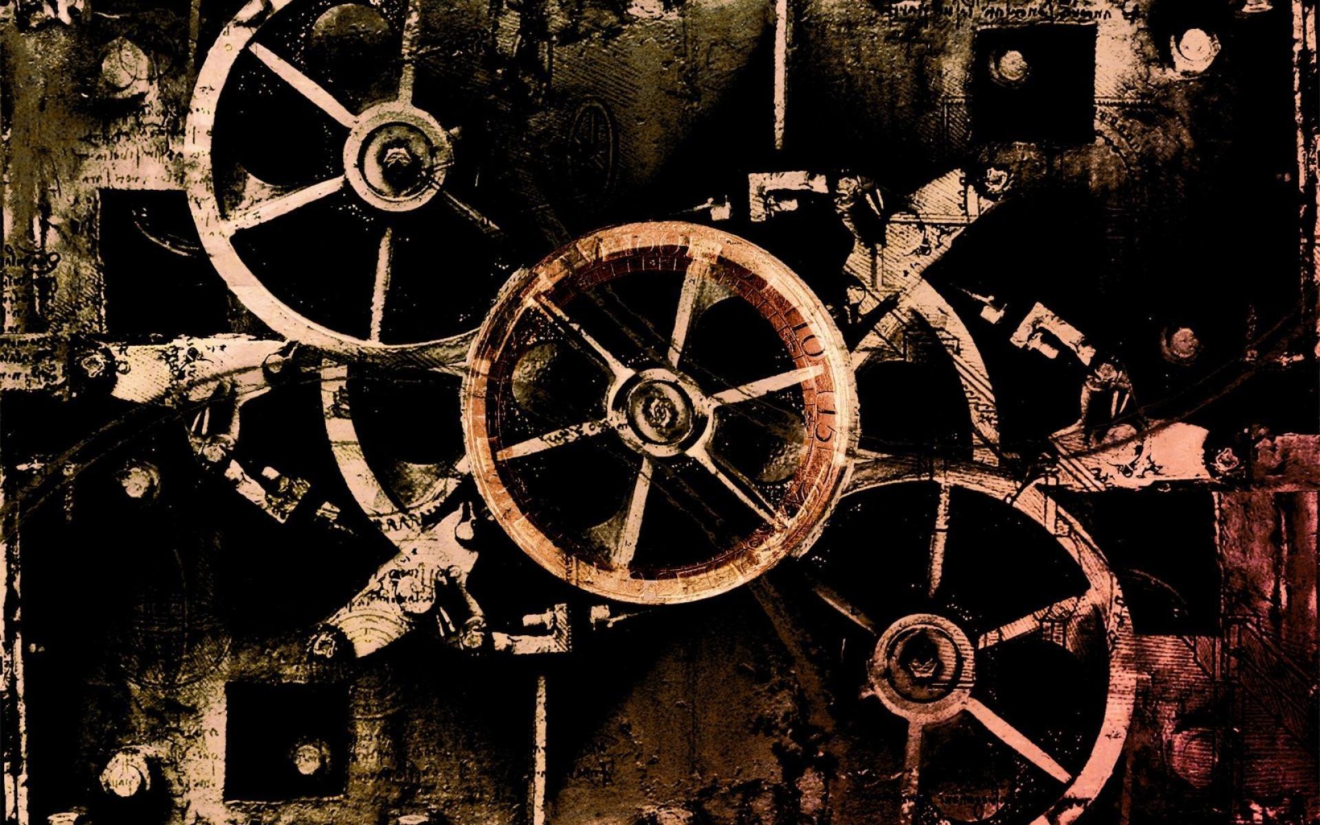 1920x1200 gears, Mechanical, Technics, Metal, Steel, Abstract, Abstraction, Steampunk, Mechanism, Machine, Engineering, Gear Wallpaper HD / Desktop and Mobile Background