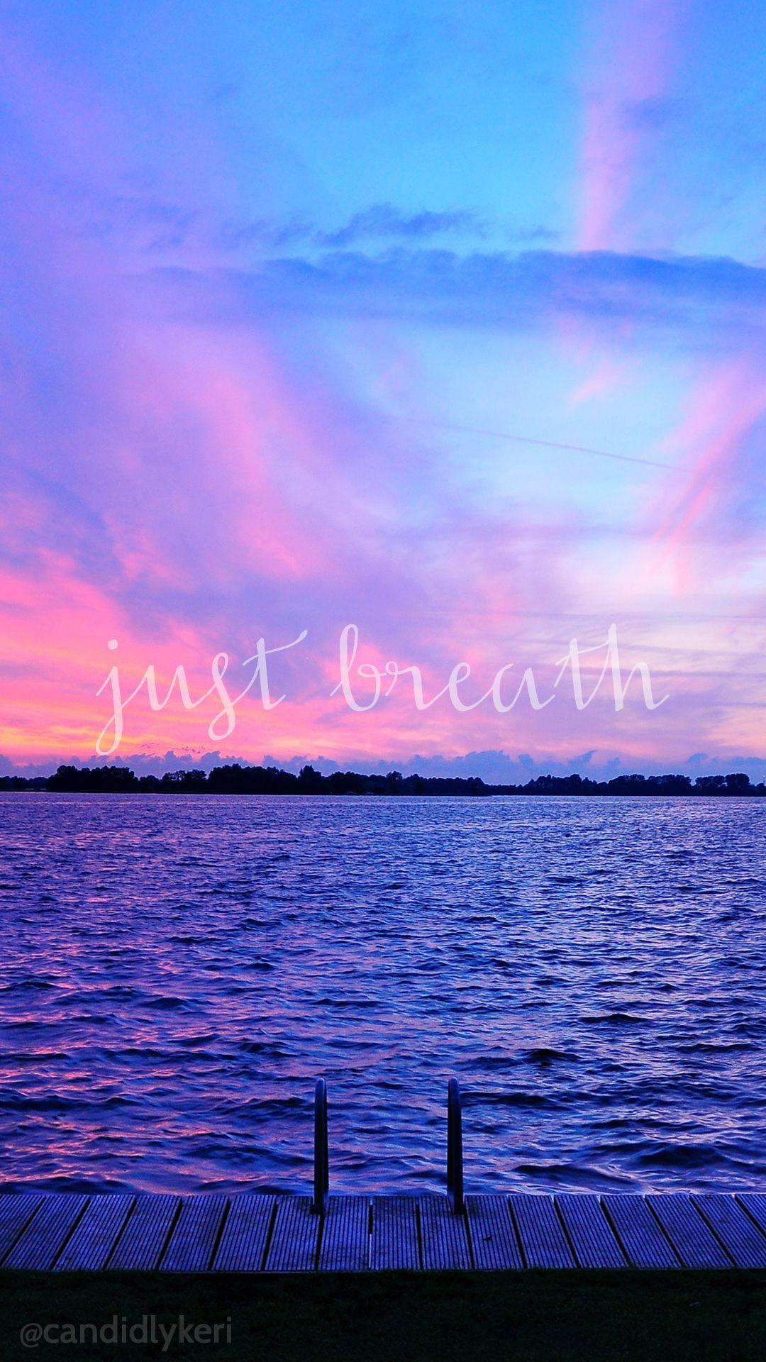 1080x1920 Free download Just Breathe sunset ocean view pink and purple sky wallpaper [1080x1920] for your Desktop, Mobile & Tablet. Explore Free Wallpaper Background. Free Laptop Wallpaper, Free Spring Desktop