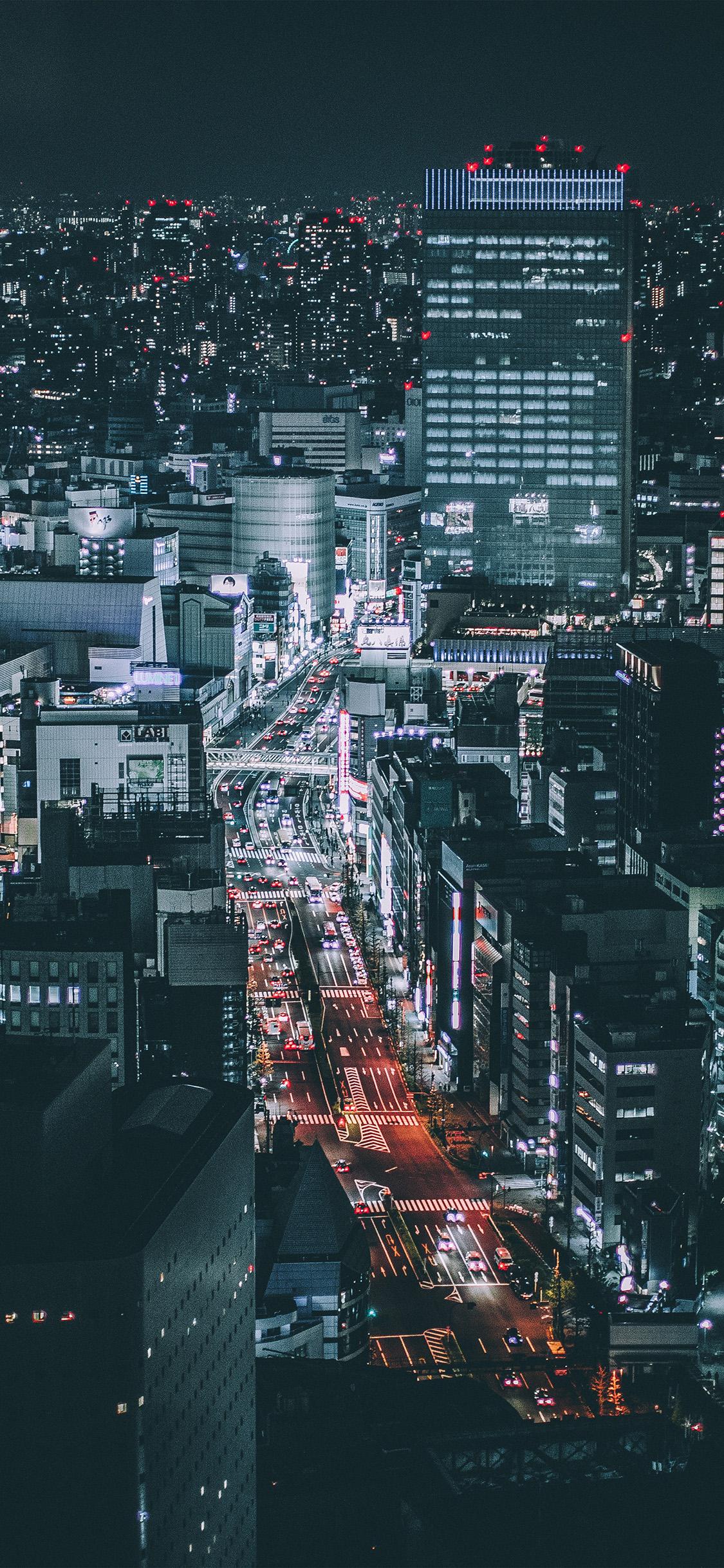 1125x2436 iPhone X wallpaper. city architecture nature night
