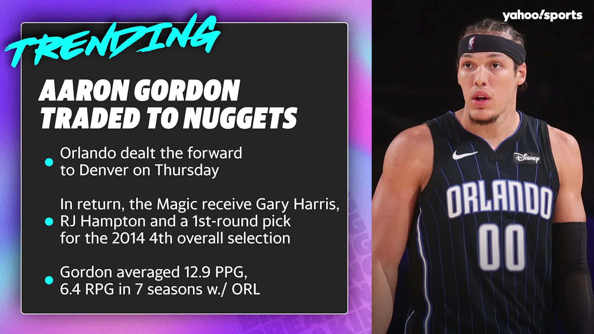 1920x1080 Reports: Aaron Gordon traded to Nuggets