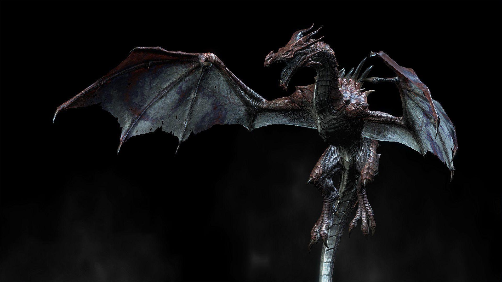 Skyrim Dragon Wallpapers Top Free Skyrim Dragon Backgrounds Wallpaperaccess