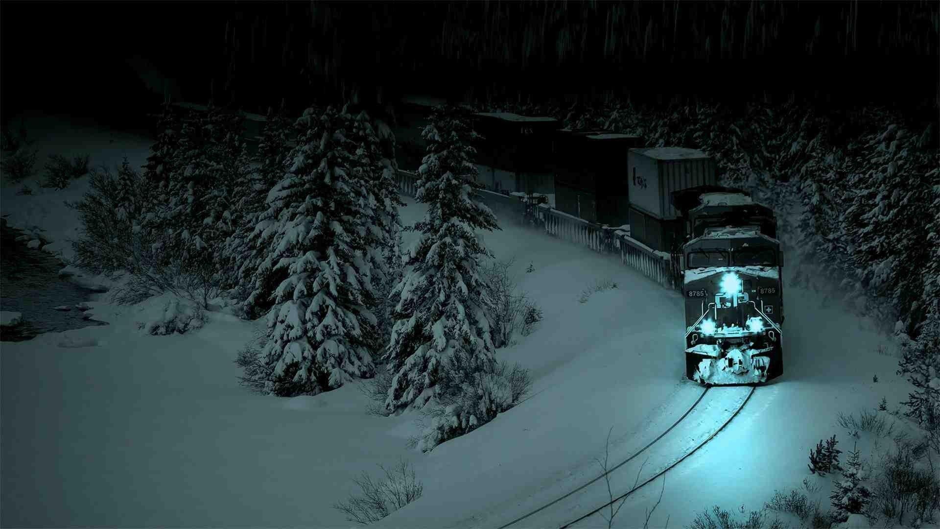 1920x1080 photography, Freight train, Train, Diesel locomotives, Night, Snow HD Wallpaper / Desktop and Mobile Image & Photo