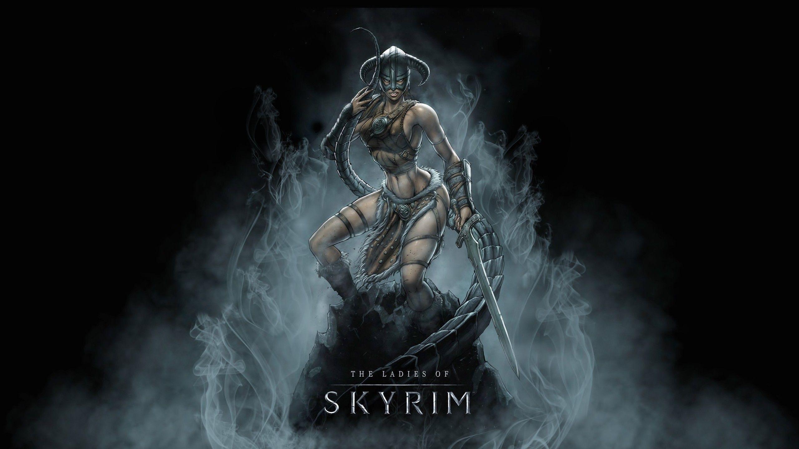 2560x1440 Skyrim Dragon Wallpaper