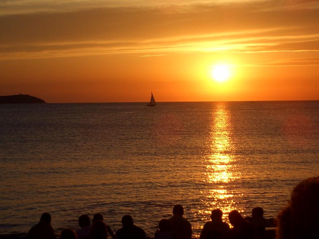 1024x768 sunset, cafe del mar, ibiza. For those that don't know, eac