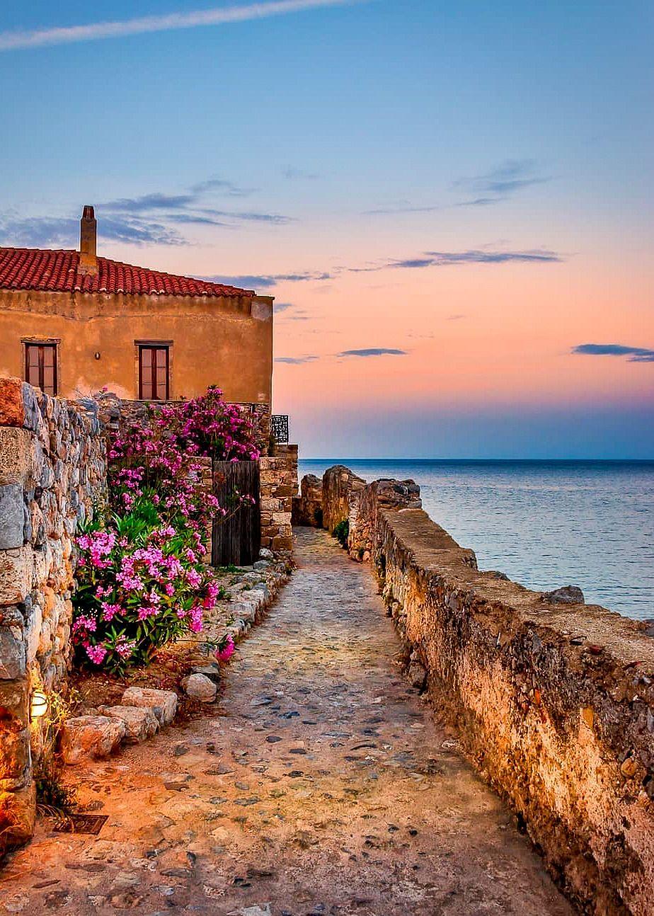 924x1294 Flowers Plus Garden Sculptures. Beautiful places, Scenery, Monemvasia greece