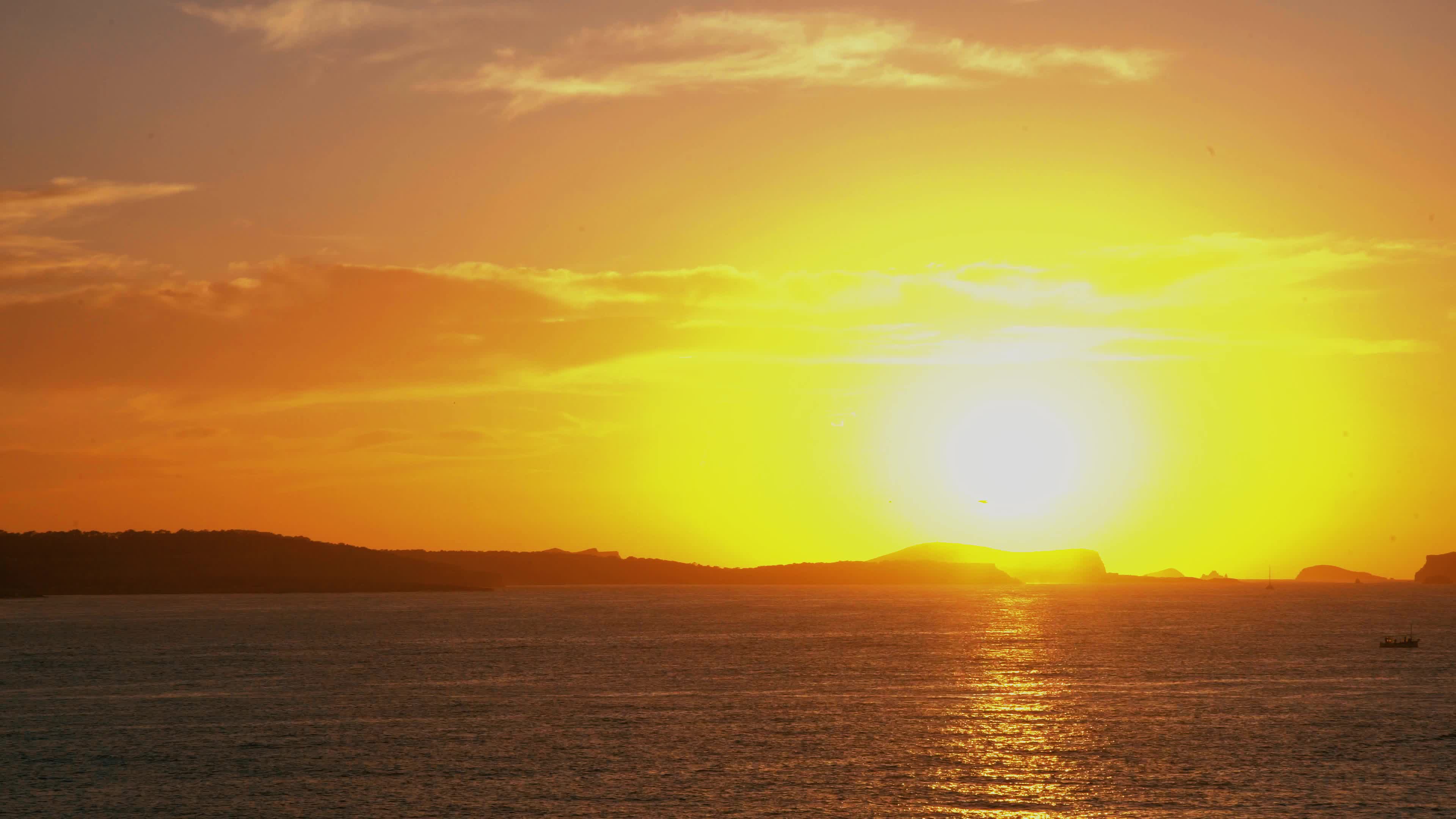 3840x2160 Balearic Island Ibiza Sunset