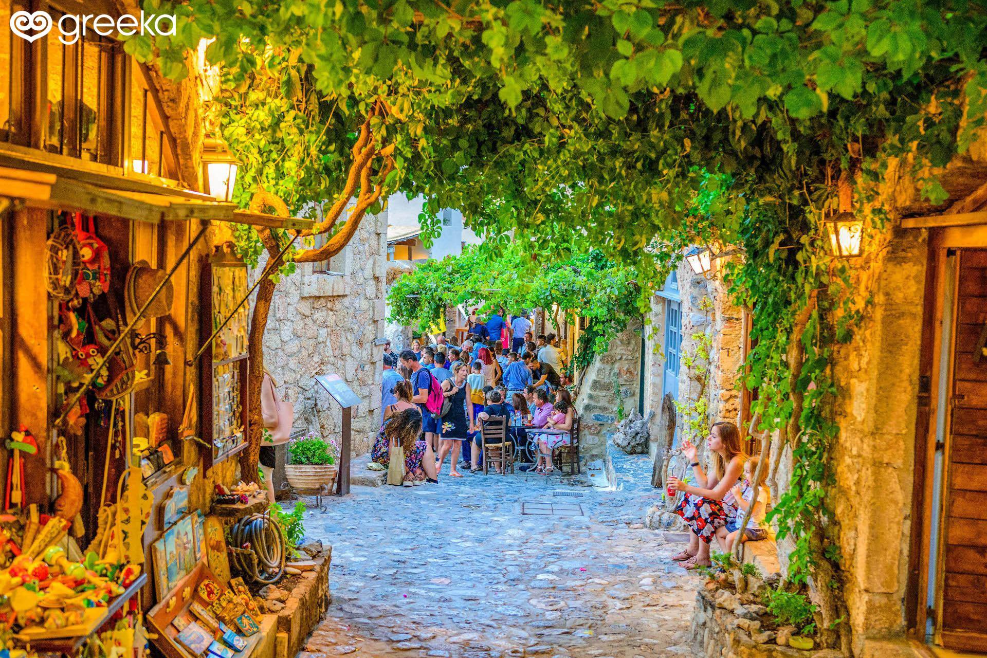 1920x1280 Tourism in Monemvasia, Greece