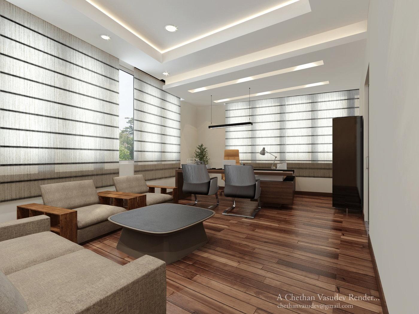 1400x1050 CEO Office by Chethan Vasudev at
