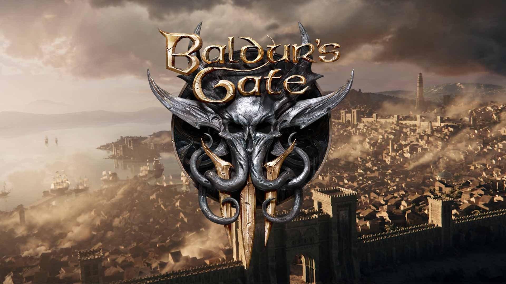 1920x1080 Logo for the computer game Baldur's Gate III, 2020 Desktop wallpaper 1600x900
