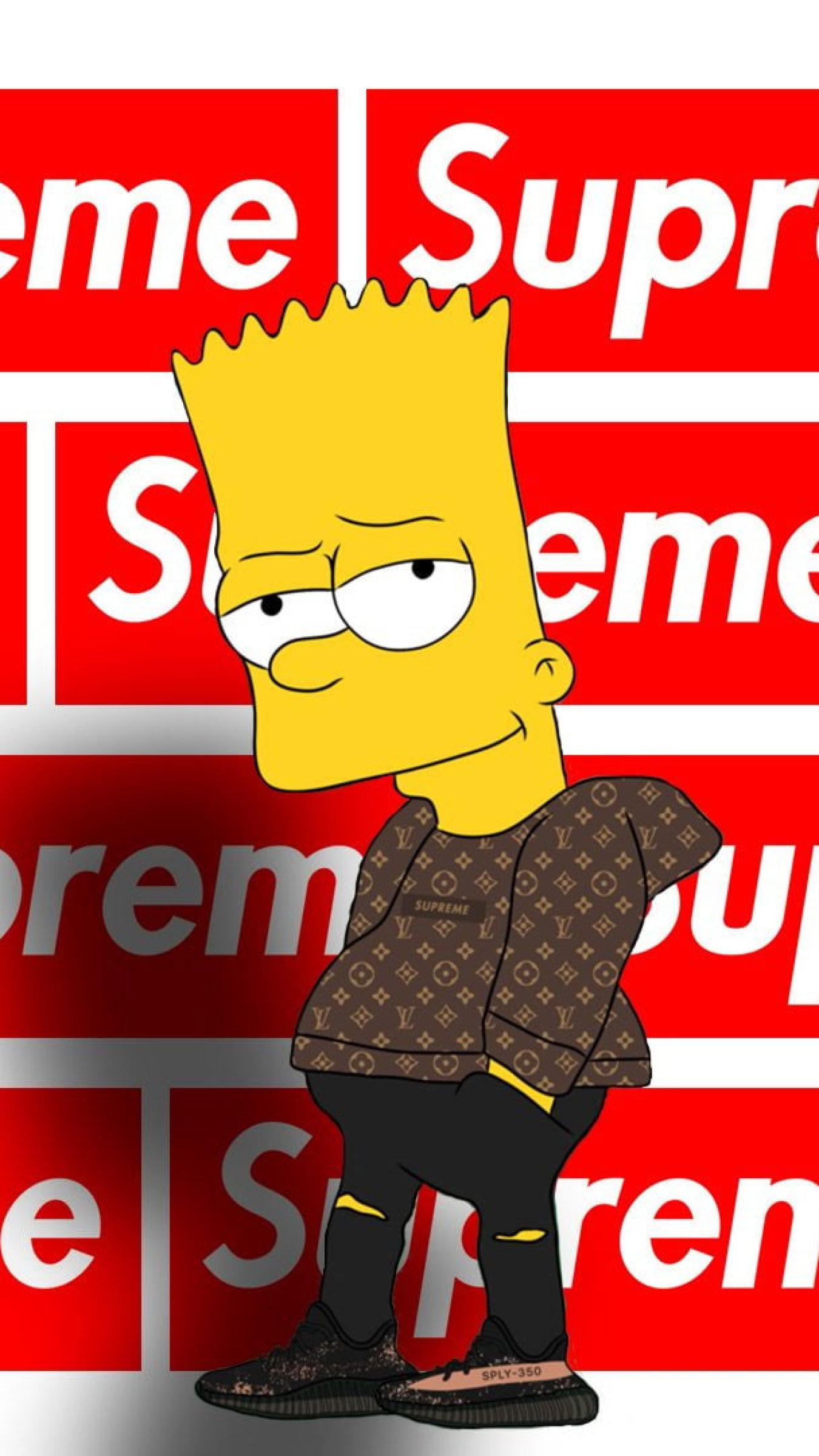 Bart Simpson Supreme Wallpapers Top Free Bart Simpson Supreme Backgrounds Wallpaperaccess 6665