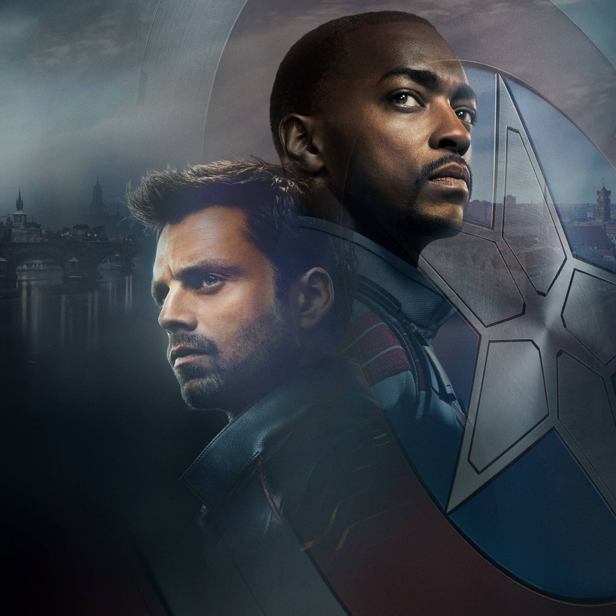 2048x2048 The Falcon and the Winter Soldier Official Poster iPad Air Wallpaper, HD TV Series 4K Wallpaper, Image, Photo and Background