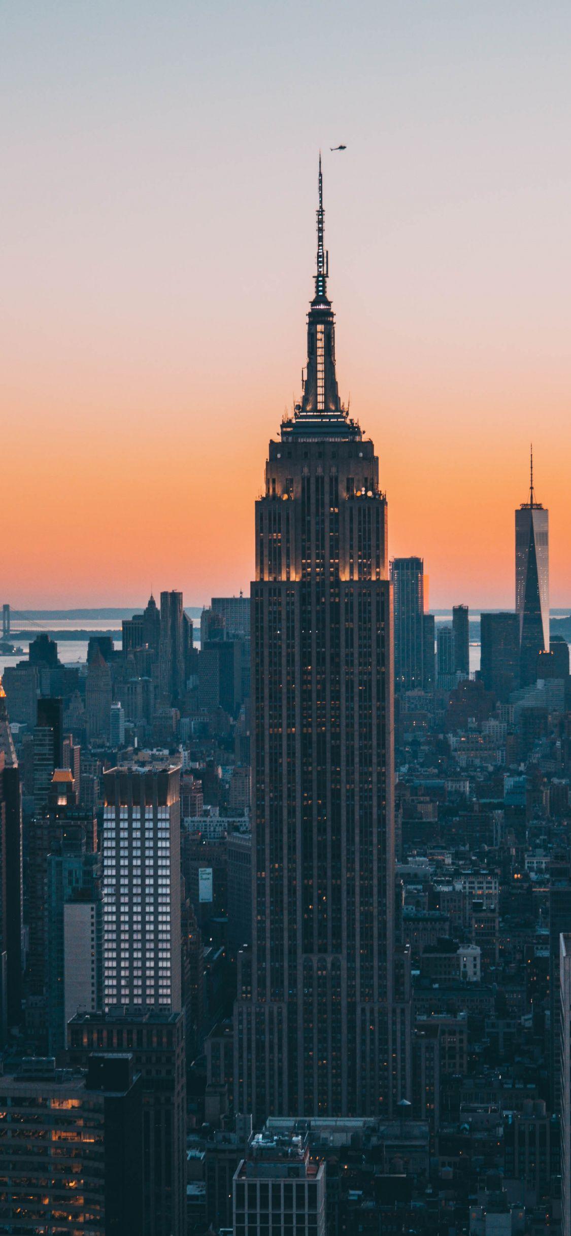 1125x2436 Download 1125x2436 wallpaper empire state building, buildings