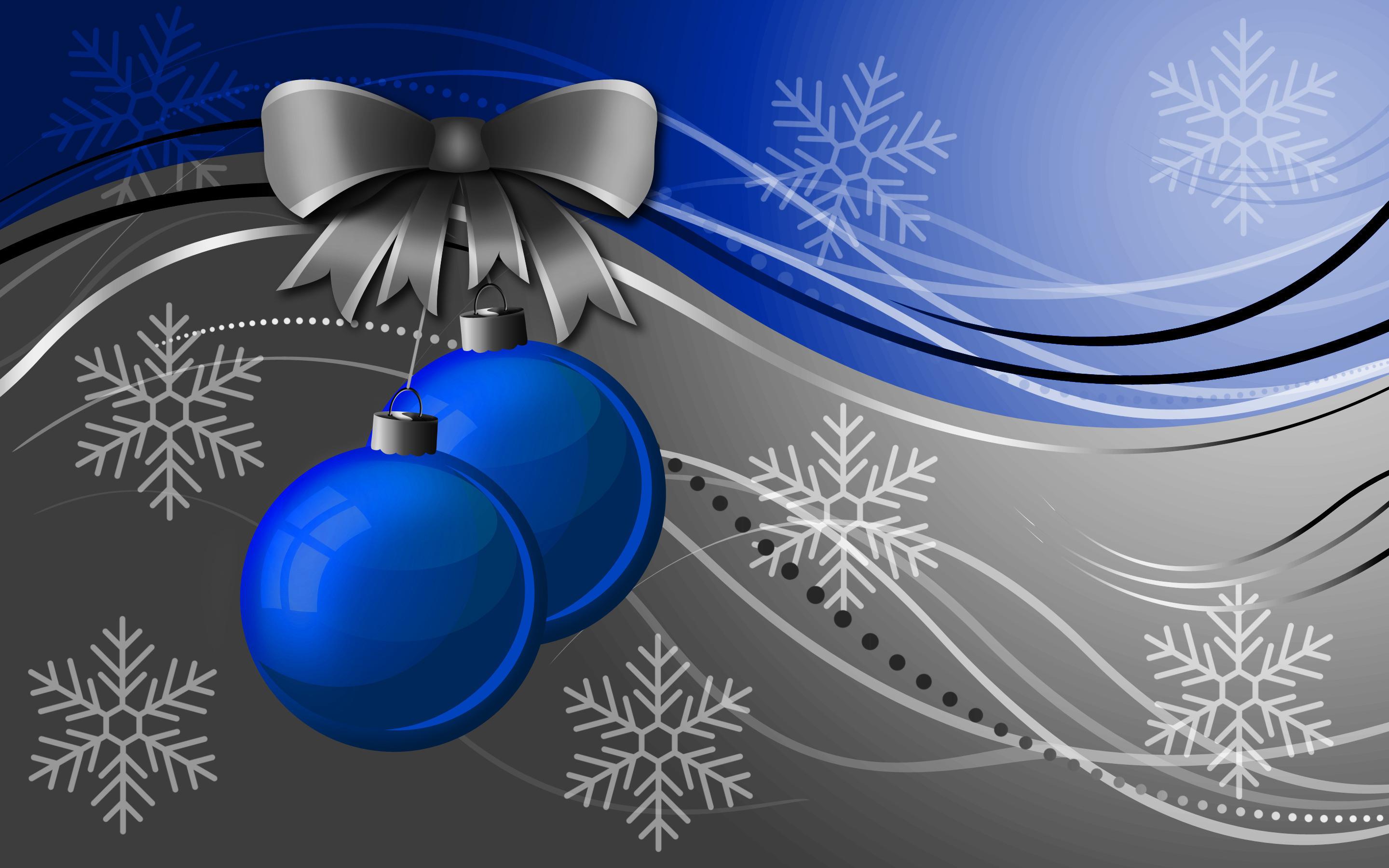 2880x1800 Free download Blue Christmas balls on a gray blue background on Christmas wallpaper [2880x1800] for your Desktop, Mobile & Tablet. Explore Blue Christmas Wallpaper. Free 3D Christmas Wallpaper, Christmas