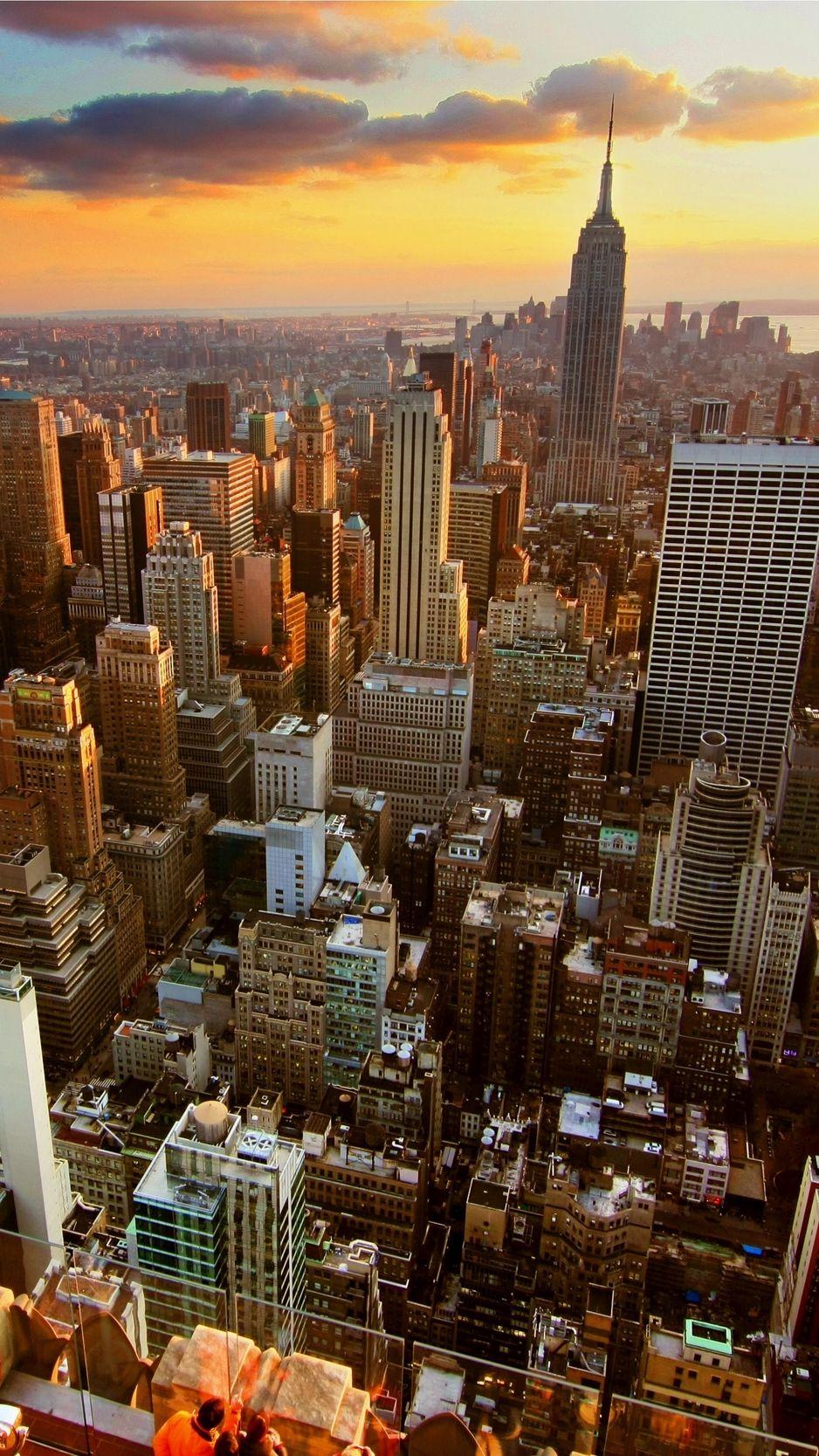 938x1668 Download wallpaper 938x1668 new york, home, skyscrapers, rooftops