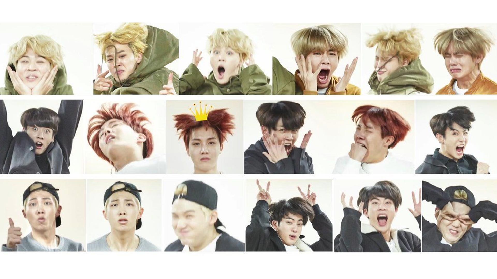 1920x1080 <b>Bts</b> funny faces HD Free <b>BTS</b> Funny Background.