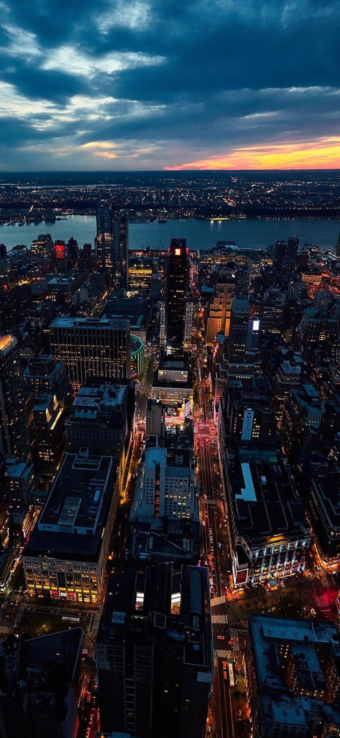 1125x2436 Sunset New York City iPhone XS, iPhone iPhone X HD 4k
