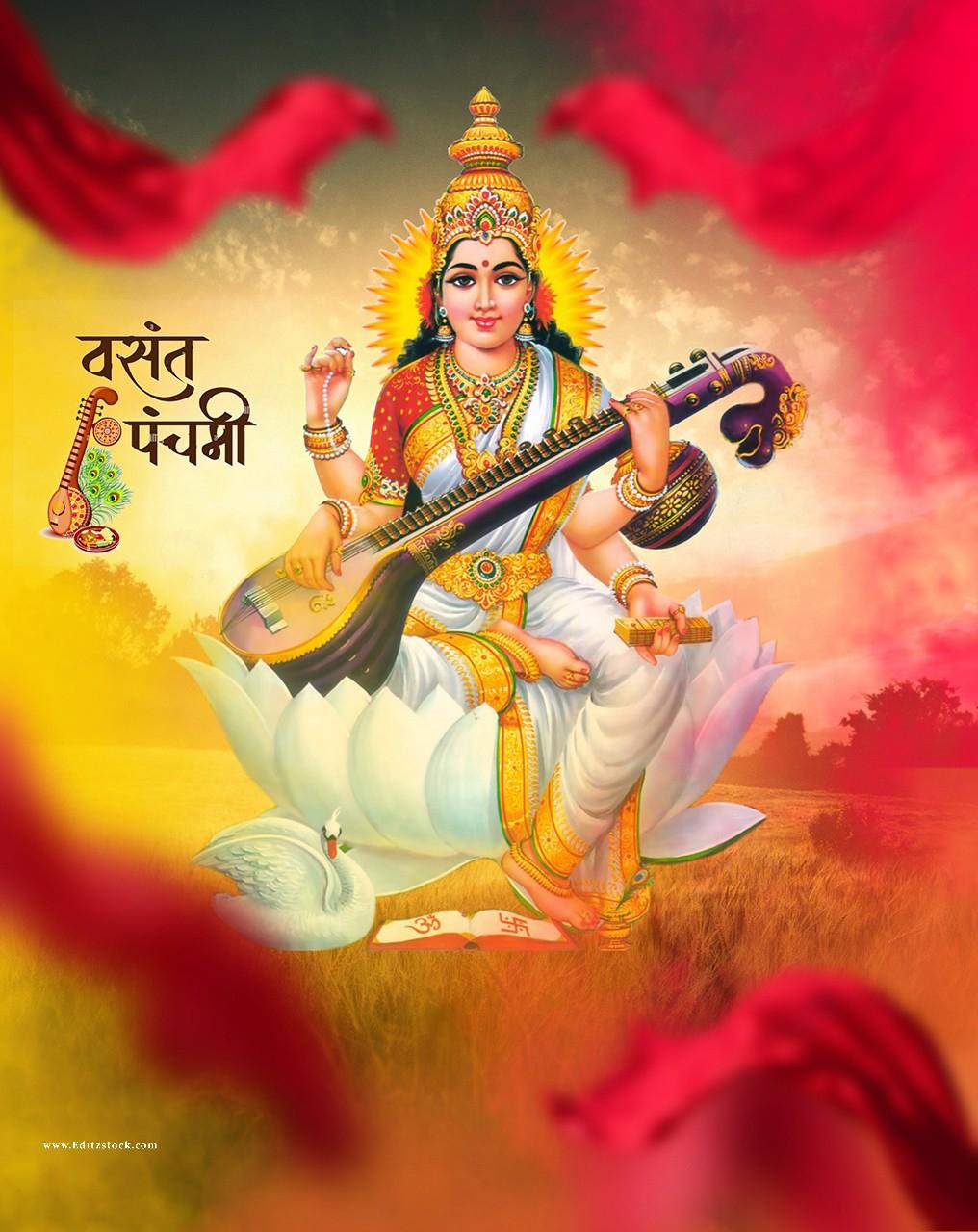 1016x1280 saraswati puja ka wallpaper 2022 editing background