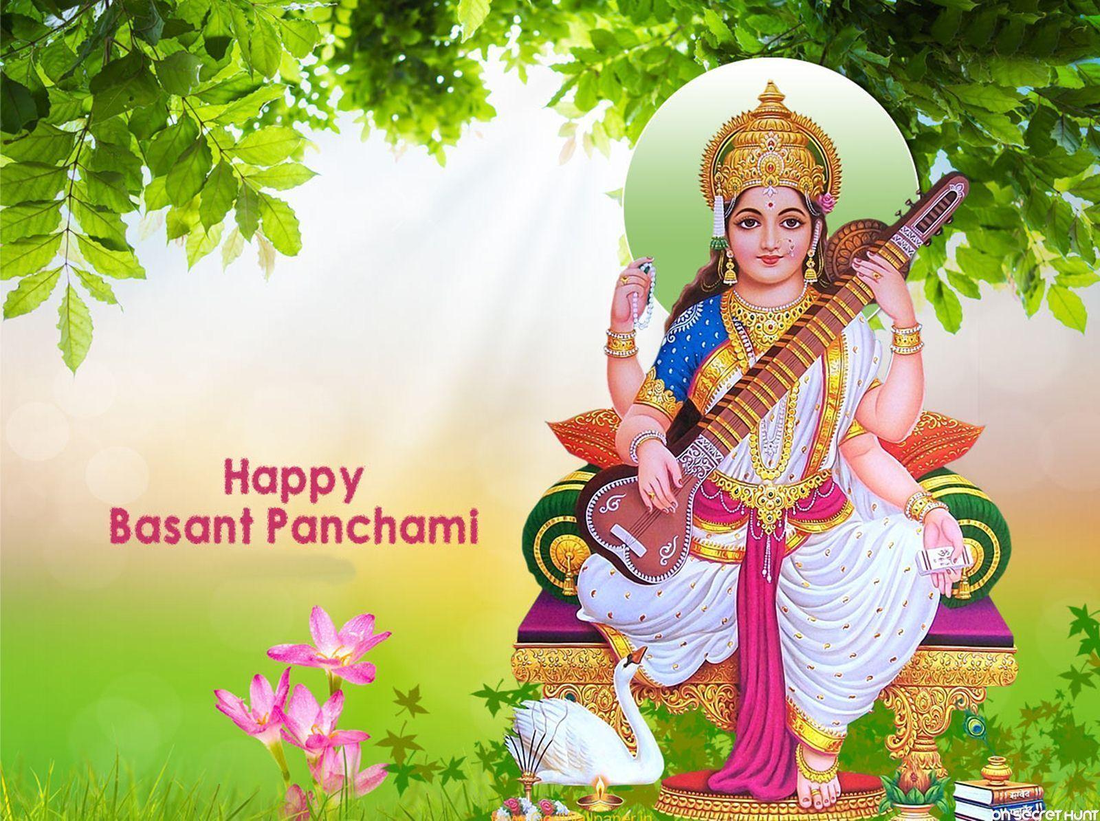 1600x1194 Happy Saraswati Puja(Basant Panchmi) Image Wallpaper Quotes. Basant panchami, Happy, Happy navratri