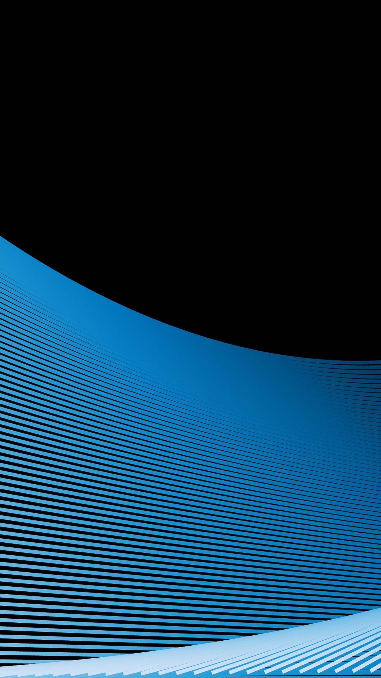 1440x2560 black and blue lines 4k HD abstract Wallpaper