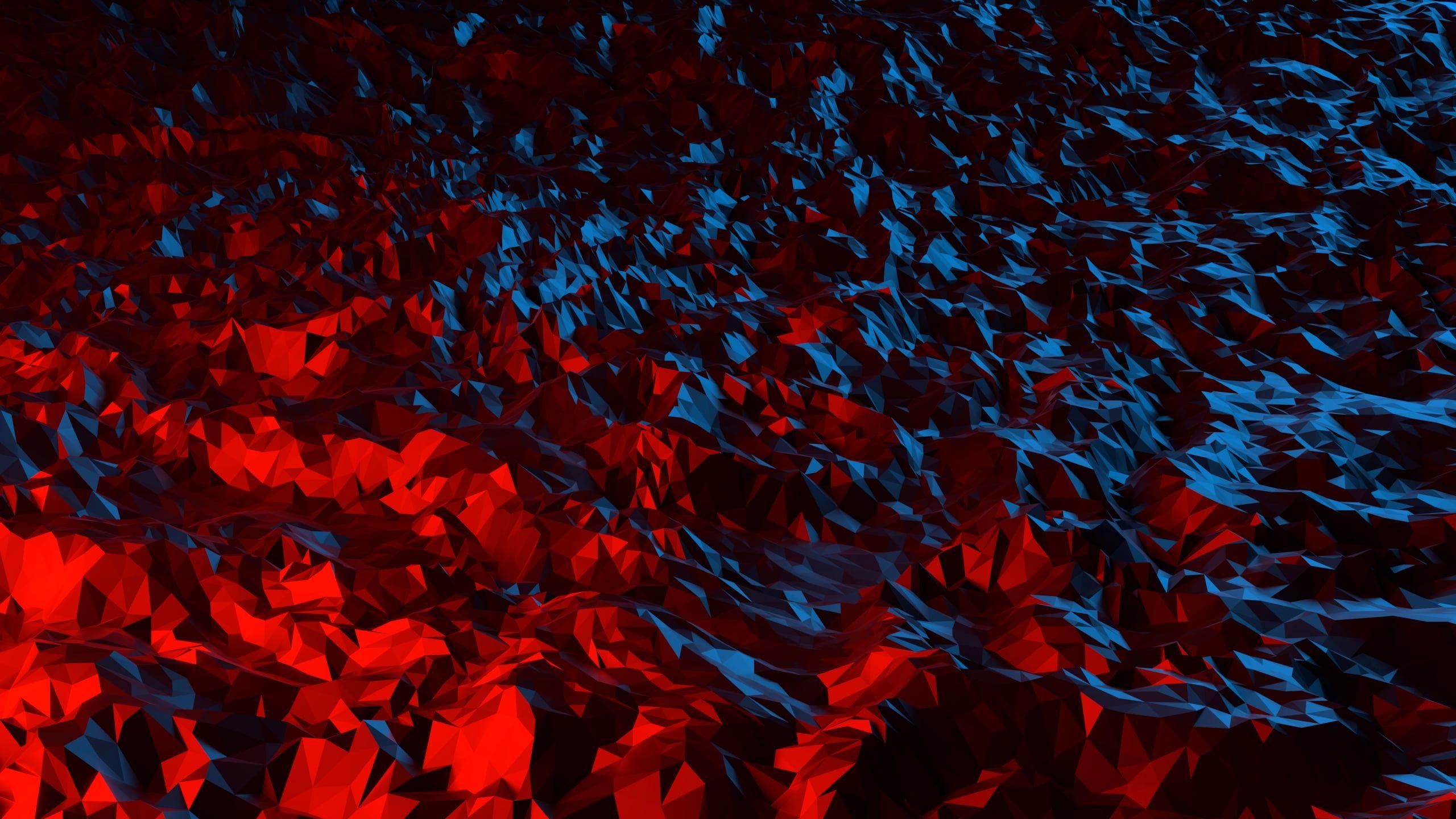 2560x1440 triangle 3D Abstract #abstract #red low poly #geometry K #wallpaper #hdwallpaper #desktop. Pink abstract painting, Abstract, Abstract wallpaper