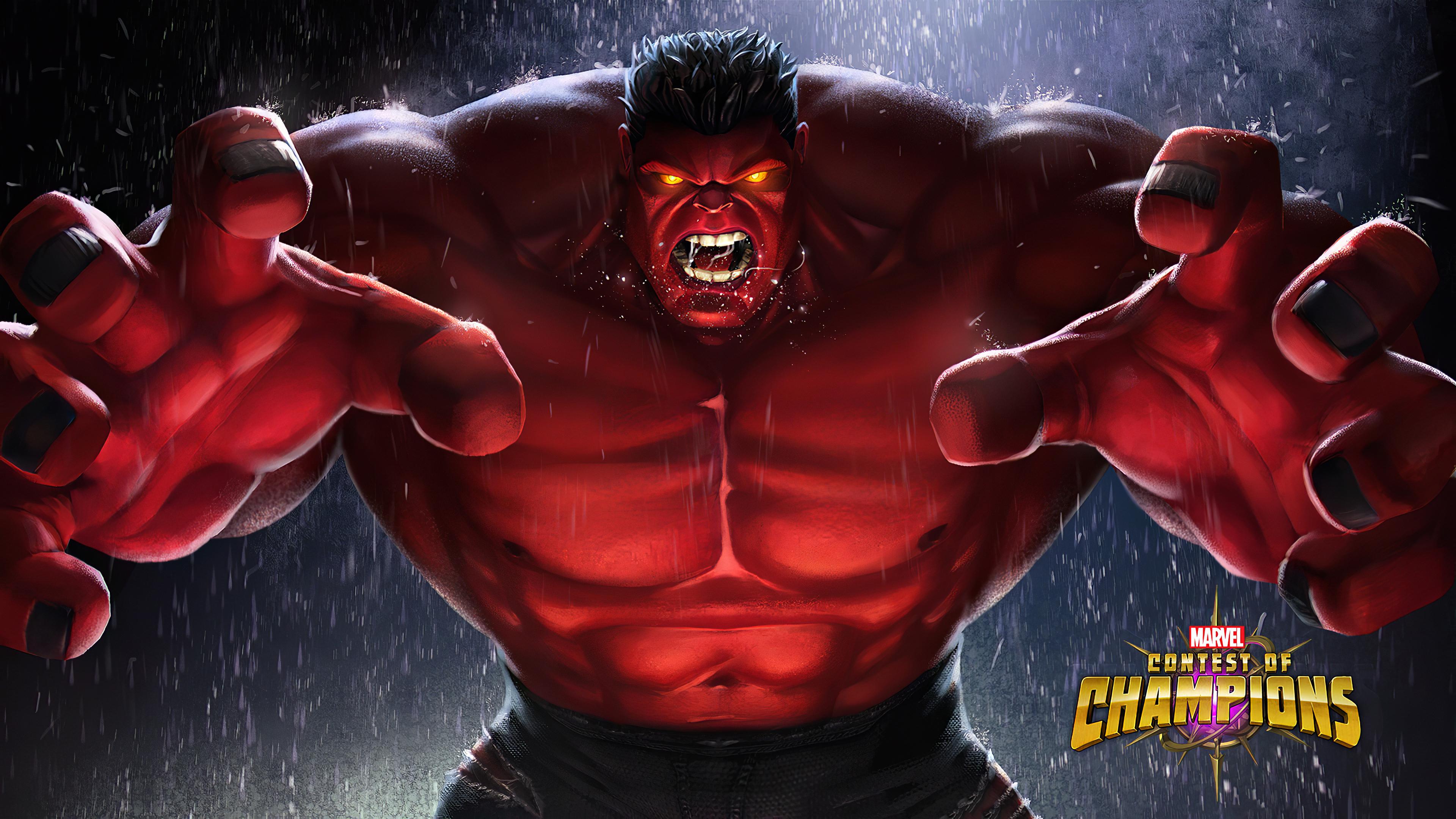 3840x2160 Red Hulk Contest Of Champions 4k 1366x768 Resolution HD 4k Wallpaper, Image, Background, Photo and Picture