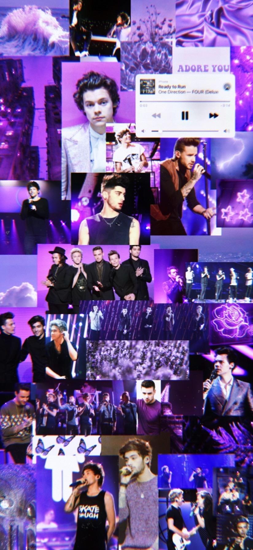 824x1789 Purple One Direction Aesthetic Wallpaper
