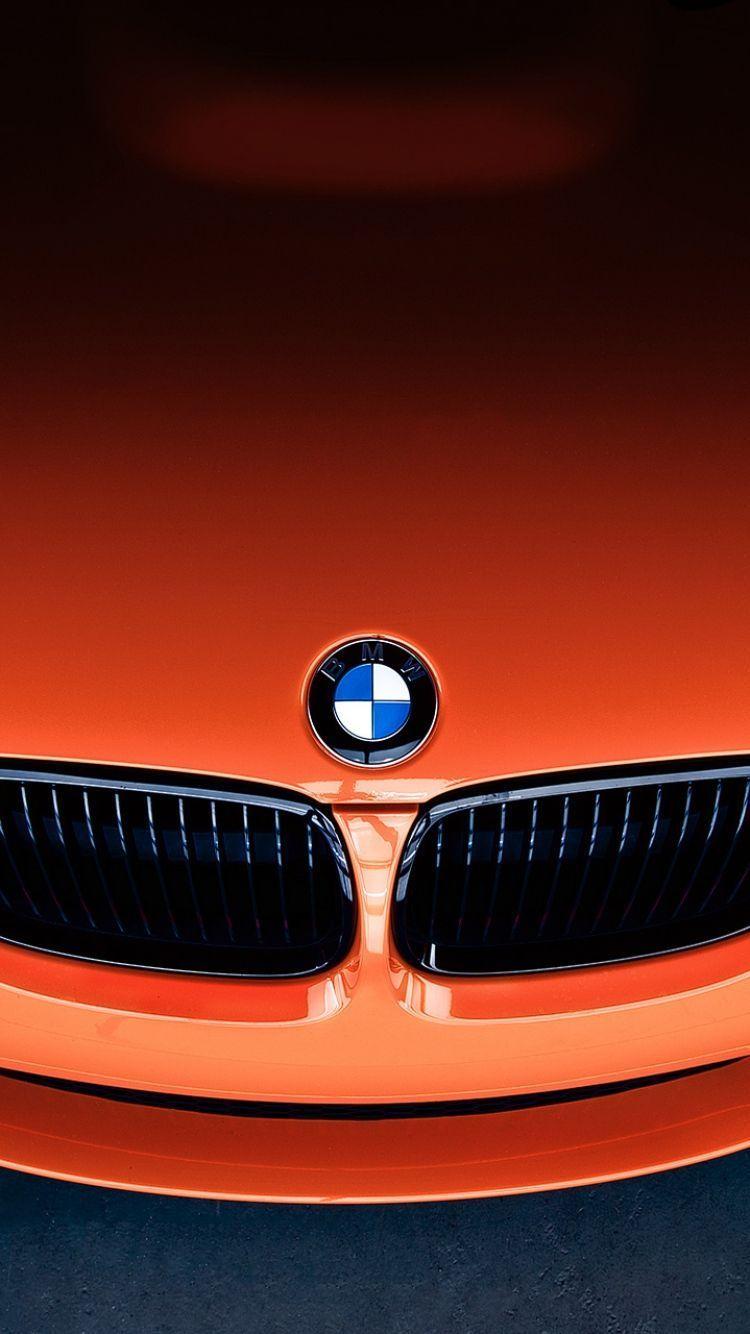 750x1334 Orange BMW Wallpaper