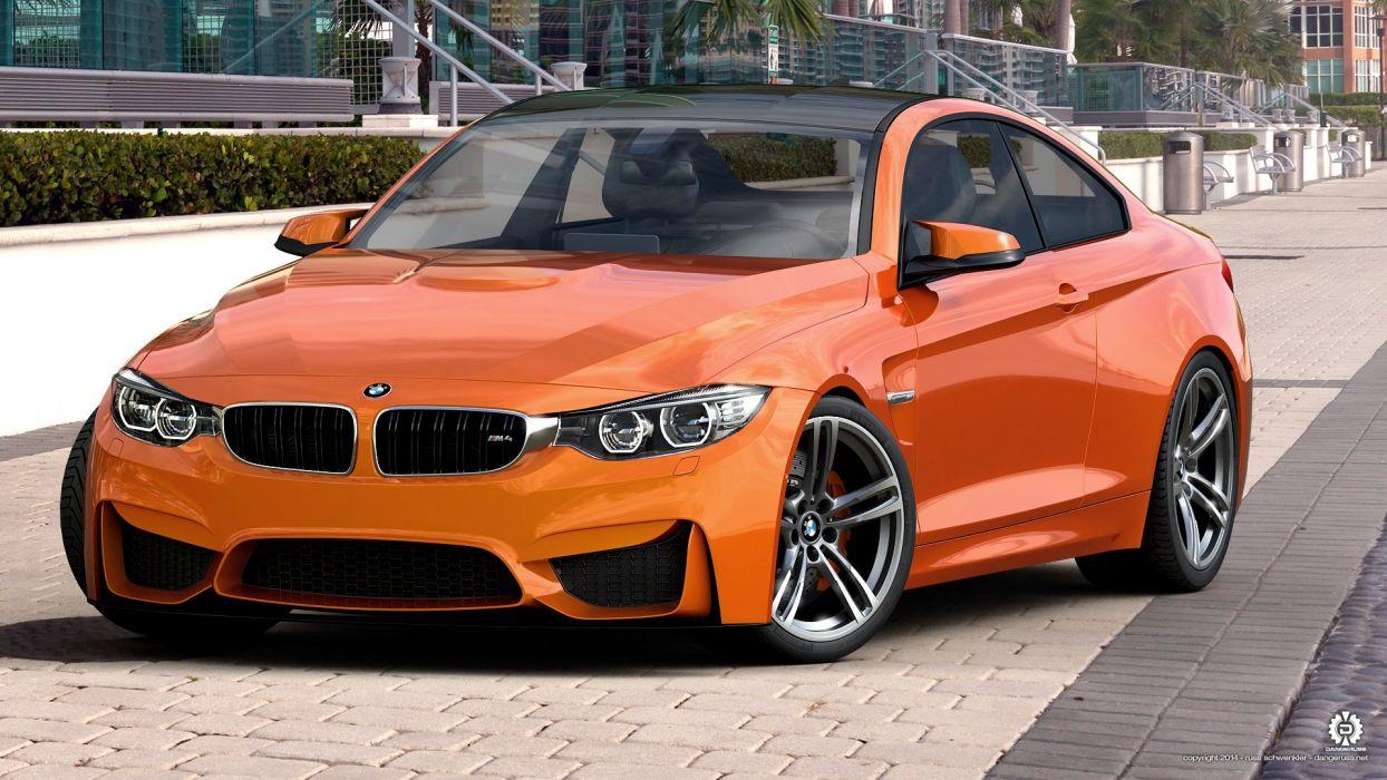 1244x700 BMW M4 Orange wallpaperx1080