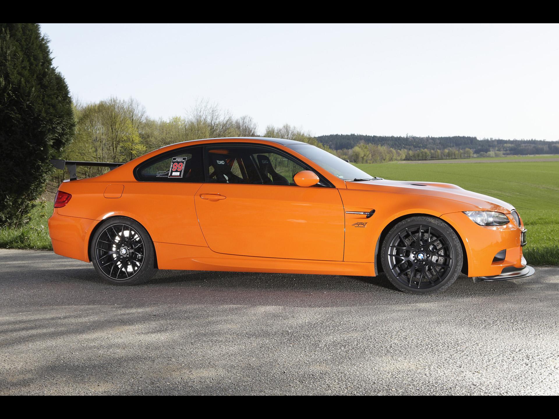 1920x1440 Orange M3 side view wallpaper. Orange M3 side view