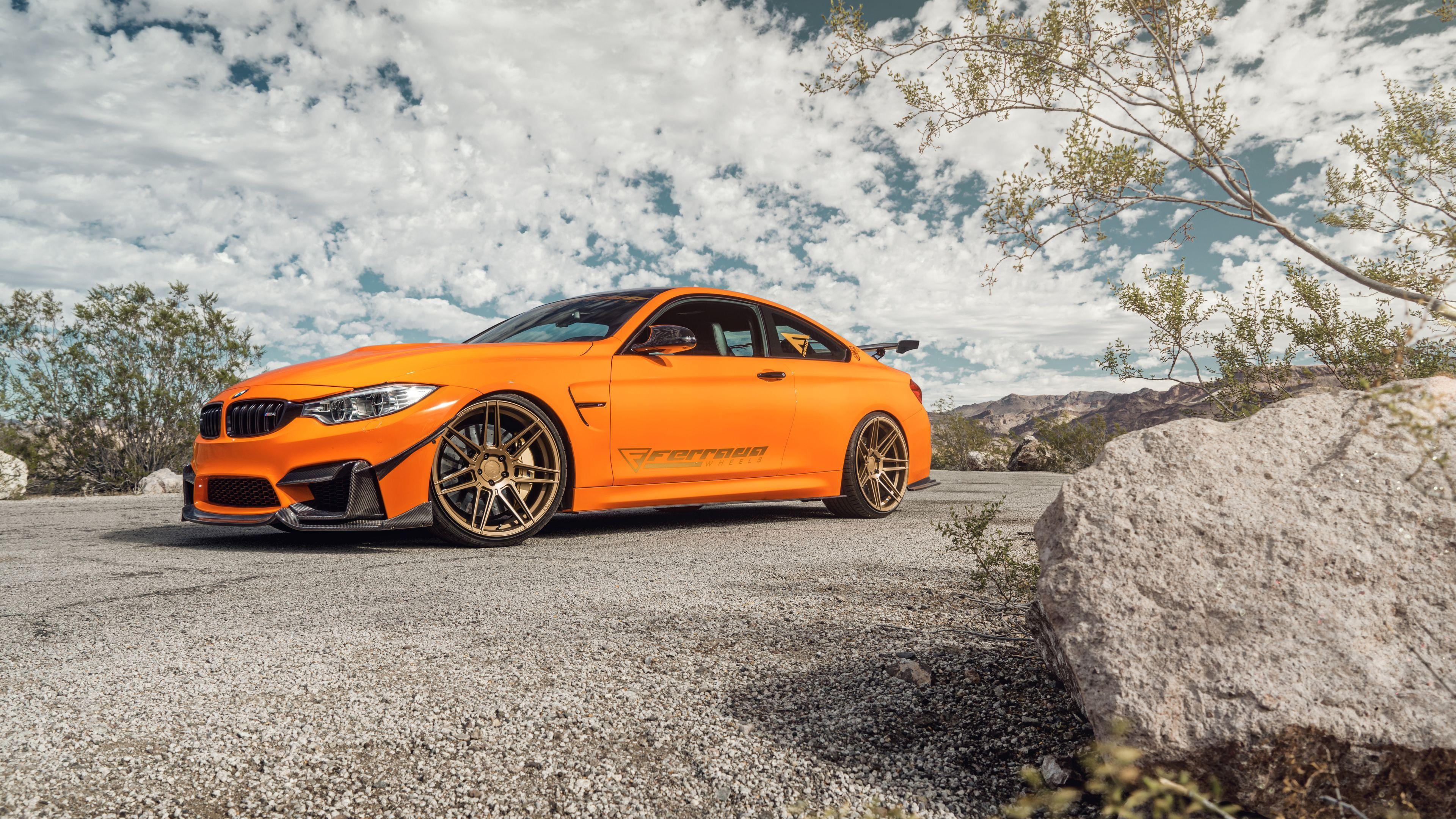3840x2160 Bmw M4 4k Orange HD Wallpaper Cars Wallpaper Bmw Wallpaper