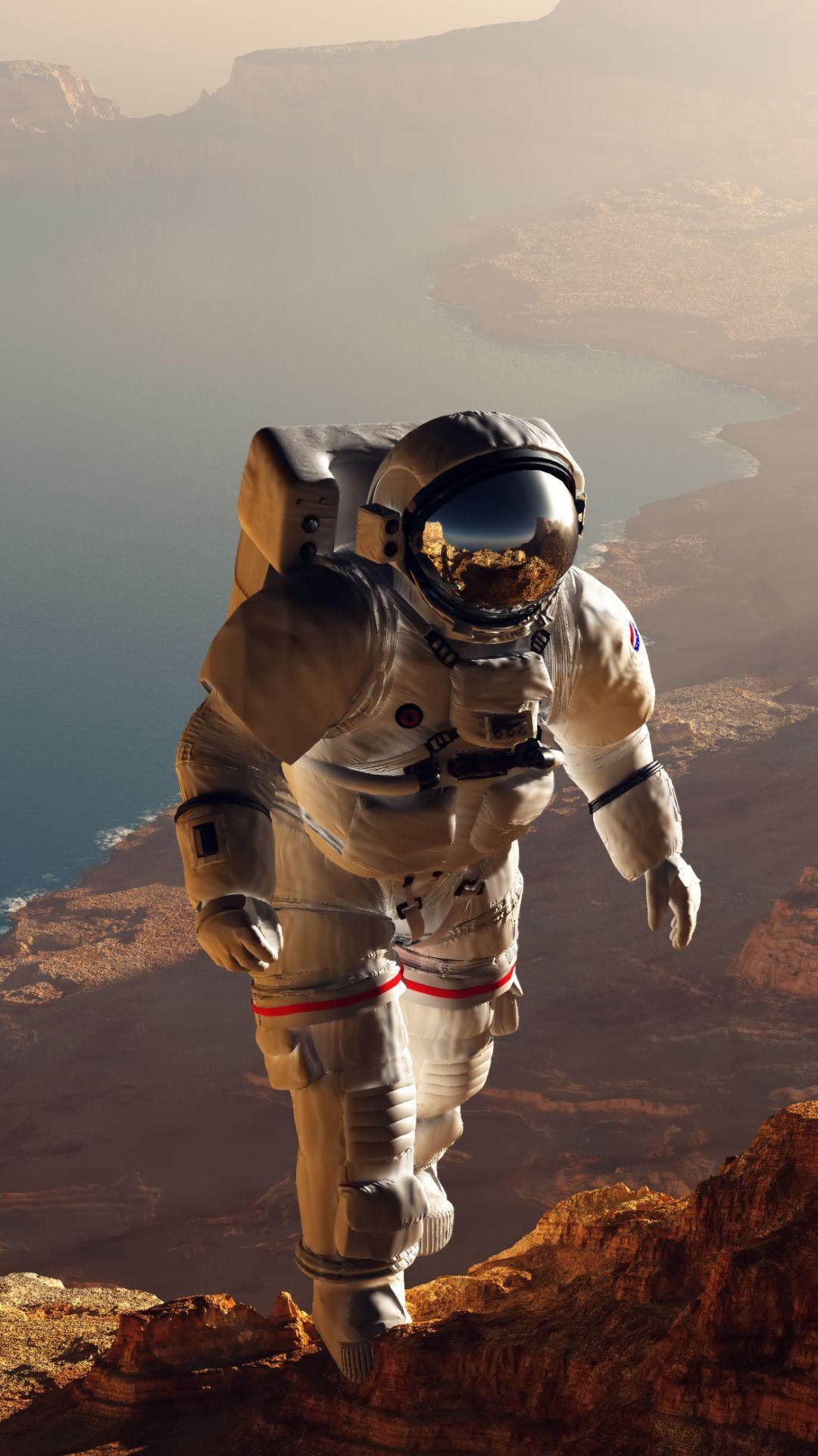 1080x1920 Sci Fi / Astronaut (1080x1920) Mobile Wallpaper. Astronaut wallpaper, Nasa art, Astronaut art