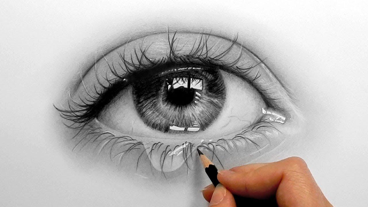 1280x720 Eye Drawing Image