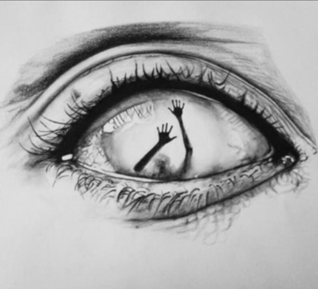 1112x1009 Trapped. Pencil art drawings, Drawing image
