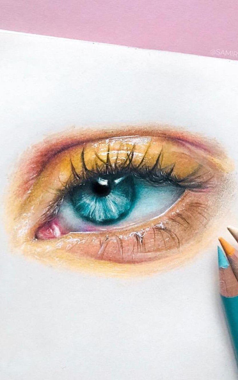 833x1329 Awesome Eye Drawing Image ! How to draw a realistic eye!'s World! My Dreams, My Colors and My life. Eye drawing, Eye drawing tutorials, Eye painting