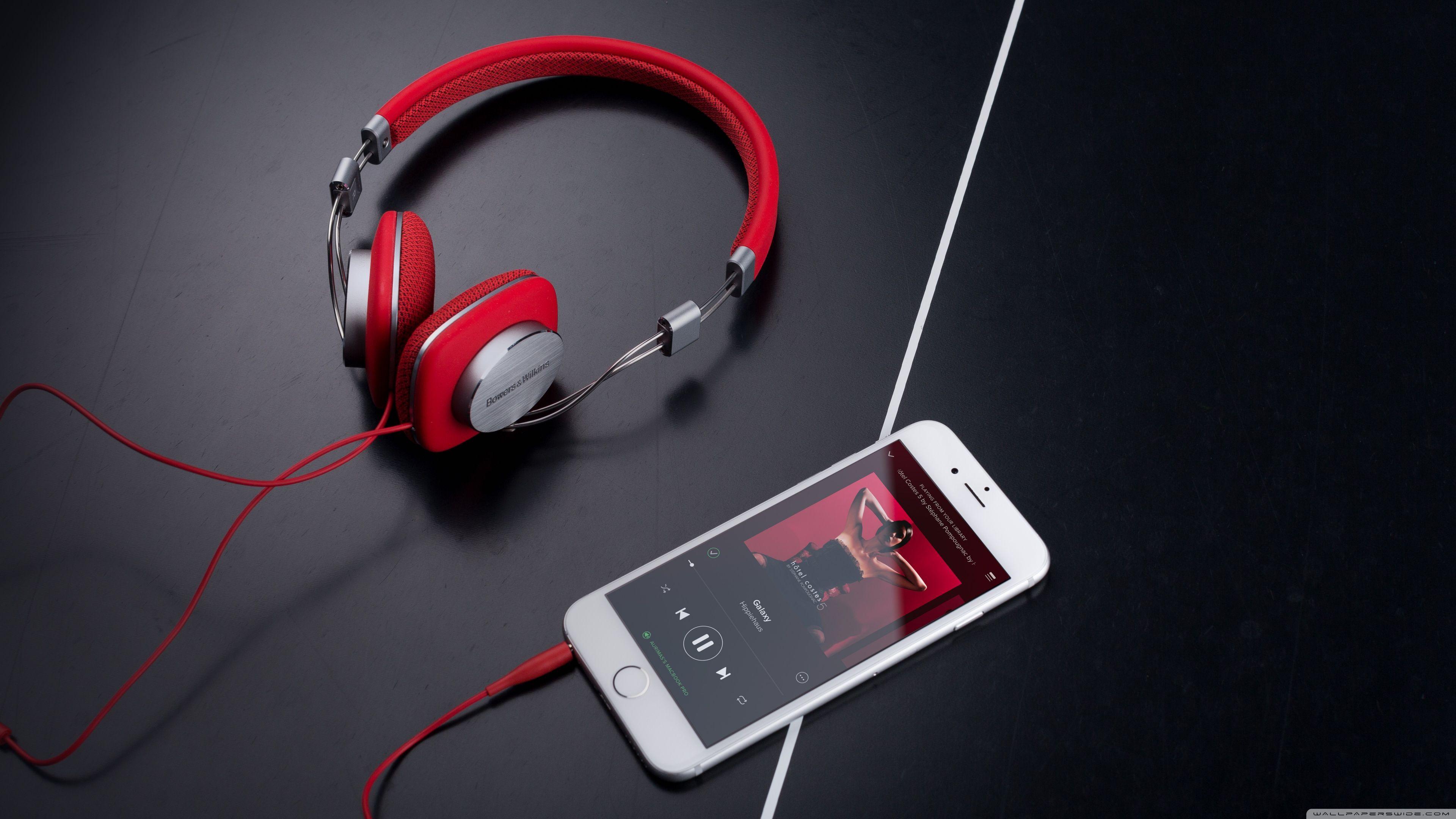 3840x2160 Red Bowers and Wilkins P3 Headphones Ultra HD Desktop Background Wallpaper for 4K UHD TV : Widescreen & UltraWide Desktop & Laptop : Tablet