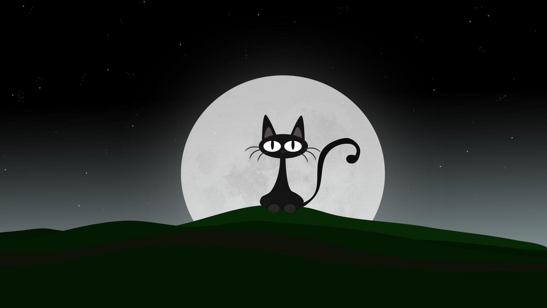 1920x1080 Wallpaper cat cartoon