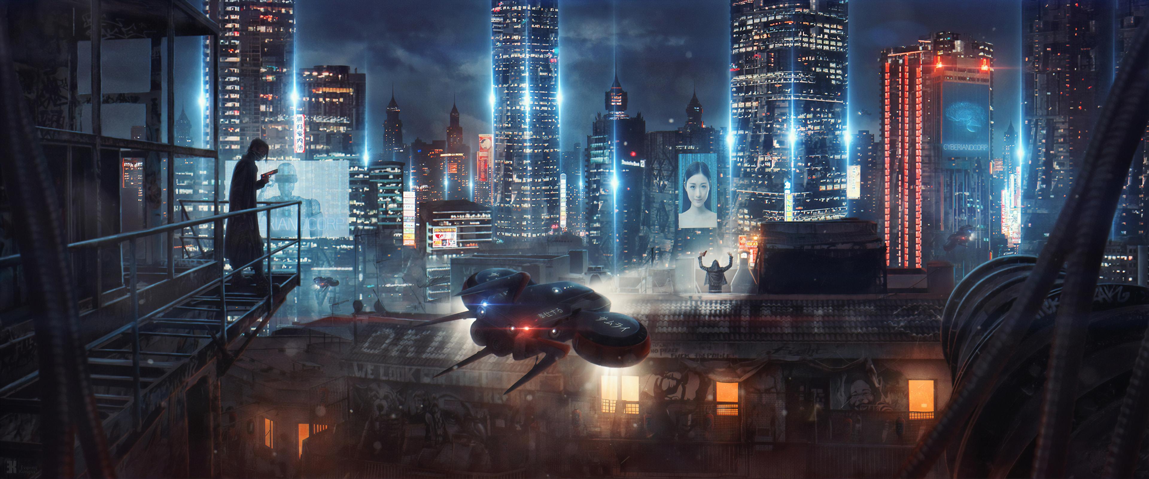 3840x1602 Sci Fi Cyberpunk City