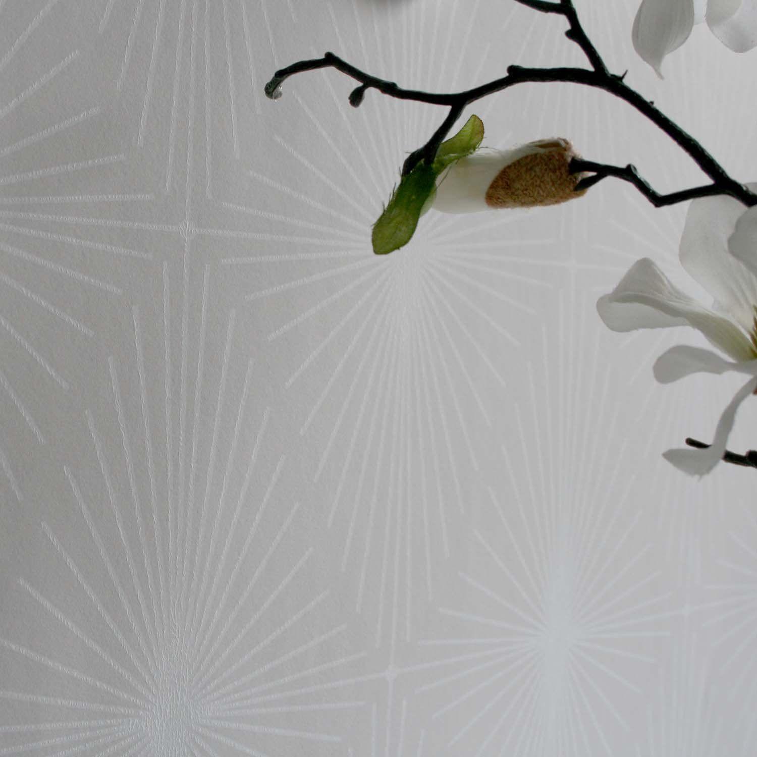 1500x1500 SALE Diamond Star Geometric Hand Painted Effect Wallpaper. Grey