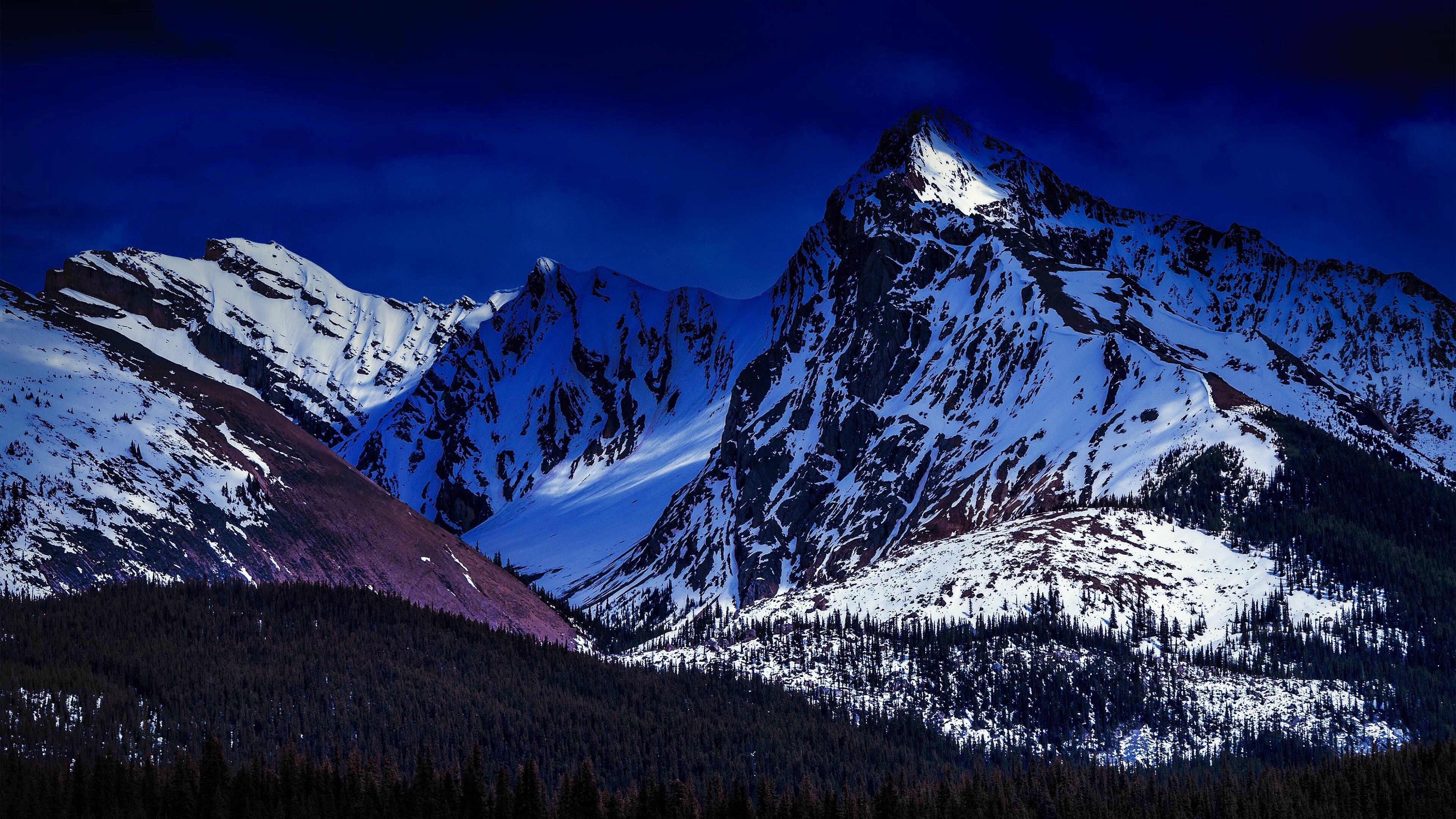 3840x2160 Wallpaper 4k Landscape Snowy Mountains 4k Wallpaper