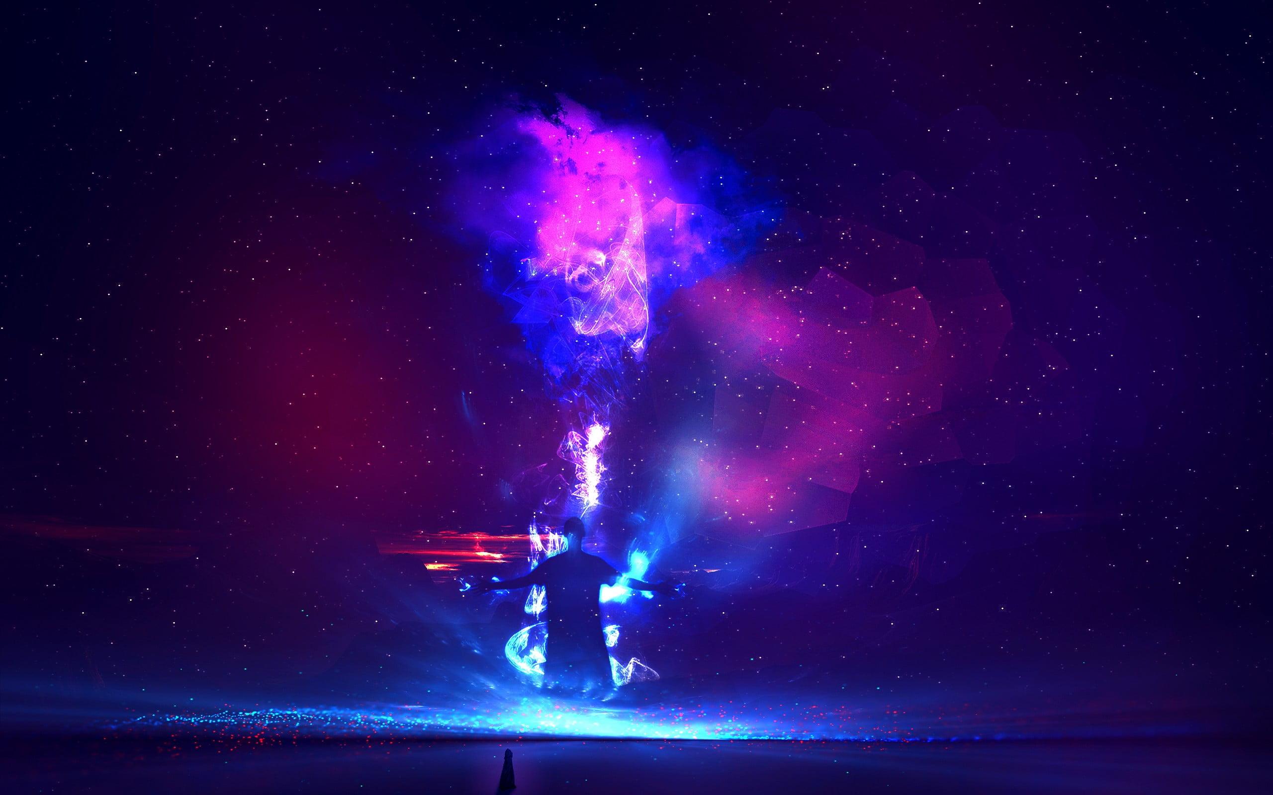 2560x1600 Purple And Pink Smoke Wallpaper, Galaxy, Stars, Night, Wallpaper & Background Download