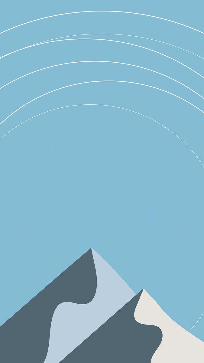 675x1200 Blue mountain mobile wallpaper aesthetic